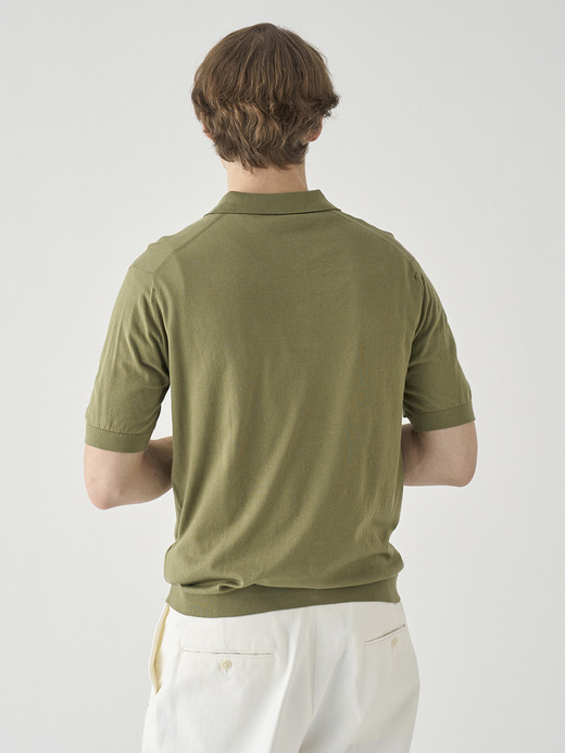 半袖コットンニットポロシャツ | REID | 30G MODERN FIT 詳細画像 TARRAGON 5