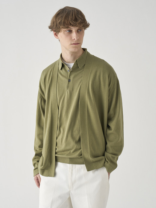 半袖コットンニットポロシャツ | REID | 30G MODERN FIT 詳細画像 TARRAGON 6