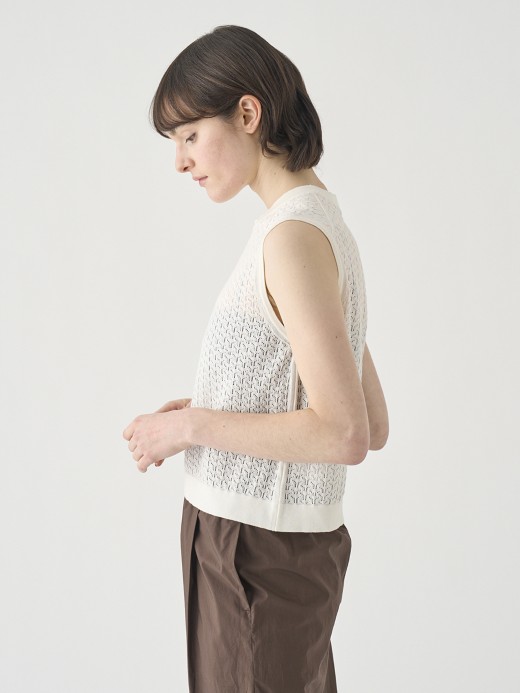 コットンレース編みノースリーブニットトップス | RIDLEY | 30G 詳細画像 STARCH 4
