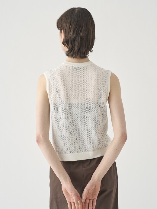 コットンレース編みノースリーブニットトップス | RIDLEY | 30G 詳細画像 STARCH 5