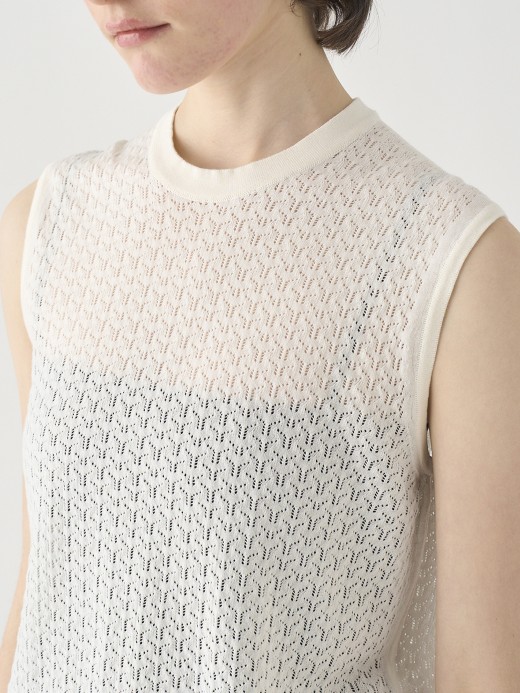 コットンレース編みノースリーブニットトップス | RIDLEY | 30G 詳細画像 STARCH 6