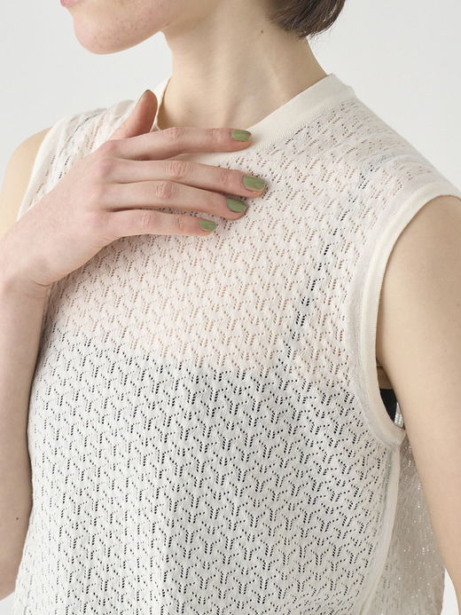 コットンレース編みノースリーブニットトップス | RIDLEY | 30G 詳細画像 STARCH 8