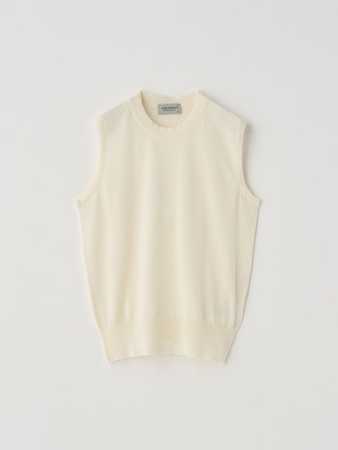 [Anglo Indian Gauze]ノースリーブニットプルオーバー | RYLIE | 30G