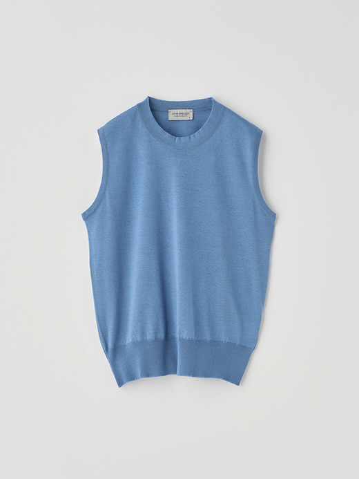 [Anglo Indian Gauze]ノースリーブニットプルオーバー | RYLIE | 30G 詳細画像 AZUL 2