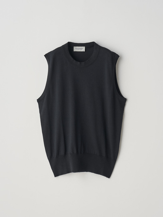 [Anglo Indian Gauze]ノースリーブニットプルオーバー | RYLIE | 30G 詳細画像 BLACK 1