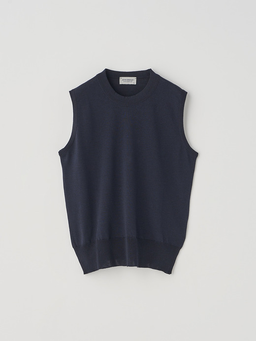 [Anglo Indian Gauze]ノースリーブニットプルオーバー | RYLIE | 30G 詳細画像 NAVY 1