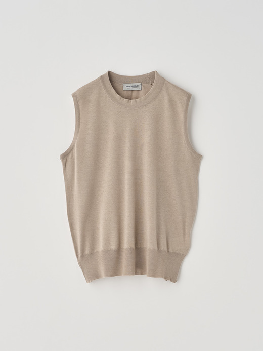 [Anglo Indian Gauze]ノースリーブニットプルオーバー | RYLIE | 30G 詳細画像 OAT 2