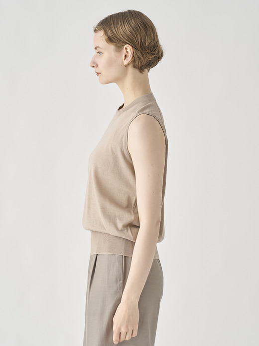[Anglo Indian Gauze]ノースリーブニットプルオーバー | RYLIE | 30G 詳細画像 OAT 4
