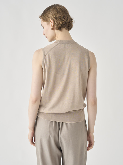 [Anglo Indian Gauze]ノースリーブニットプルオーバー | RYLIE | 30G 詳細画像 OAT 5