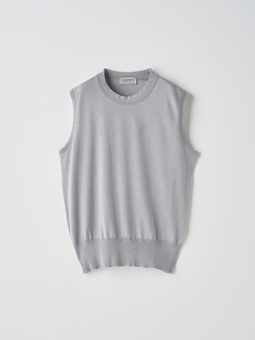 [Anglo Indian Gauze]ノースリーブニットプルオーバー | RYLIE | 30G 詳細画像 SILVER BIRCH 2