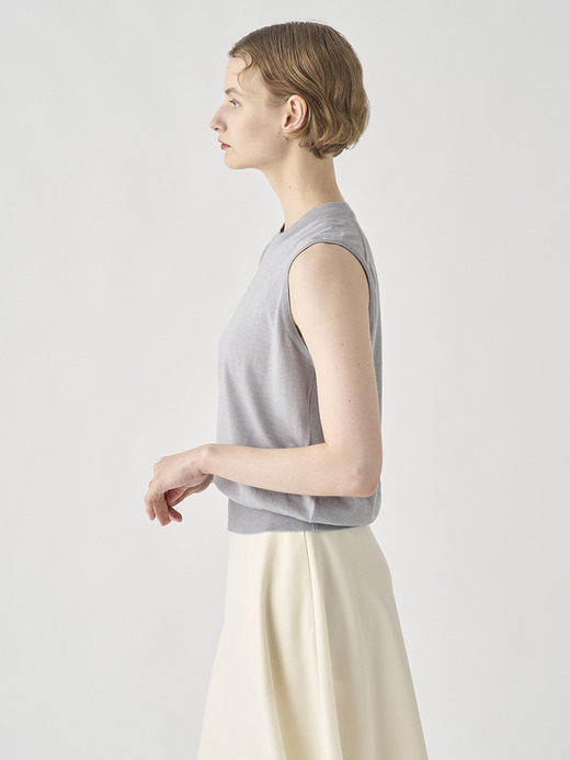 [Anglo Indian Gauze]ノースリーブニットプルオーバー | RYLIE | 30G 詳細画像 SILVER BIRCH 4