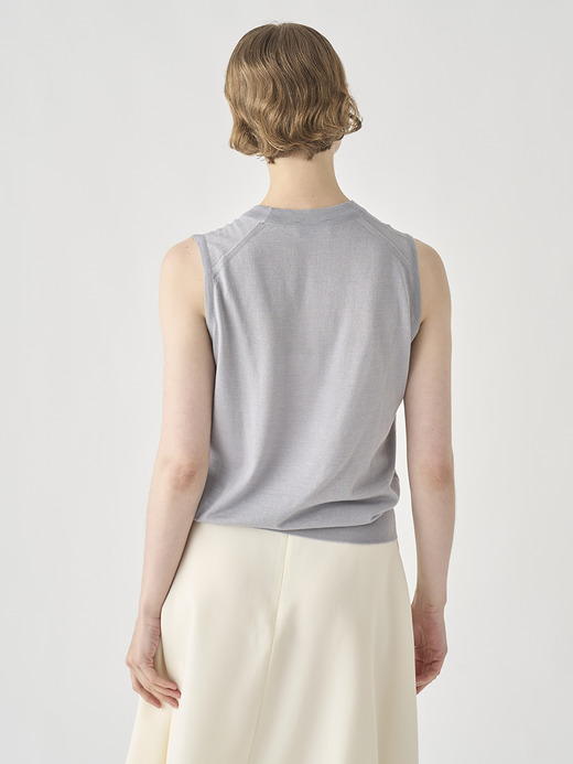 [Anglo Indian Gauze]ノースリーブニットプルオーバー | RYLIE | 30G 詳細画像 SILVER BIRCH 5