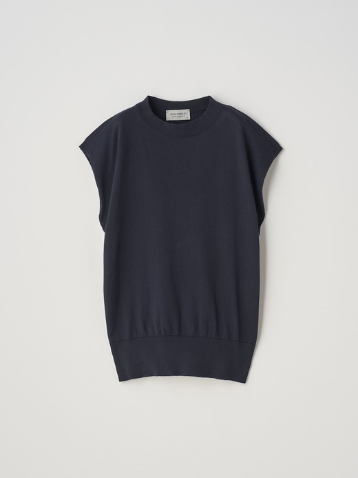 フレンチスリーブコットンニットプルオーバー | S4415 | 30G 詳細画像 NAVY 1