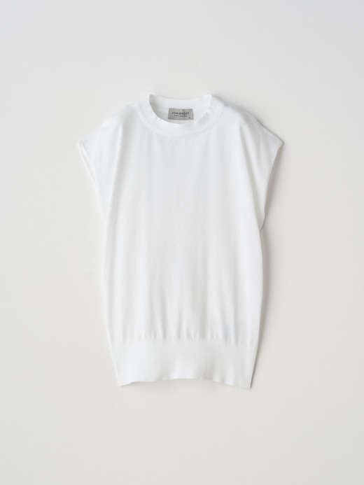 フレンチスリーブコットンニットプルオーバー | S4415 | 30G 詳細画像 WHITE 1