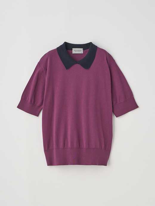 半袖バイカラーコットンニットポロシャツ | S4485 | 30G 詳細画像 NO33(S4485) 1