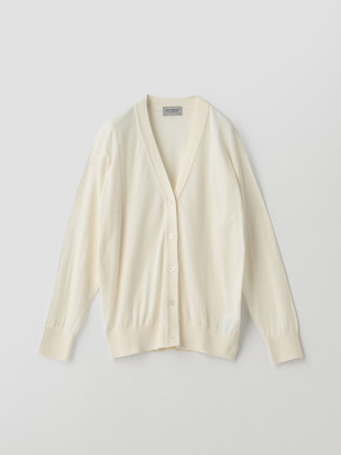 Ｖネック長袖コットンニットカーディガン | S4620 | 30G COMMON FIT