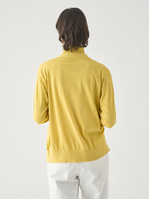 Ｖネック長袖コットンニットカーディガン | S4620 | 30G COMMON FIT 詳細画像 POLLEN 8