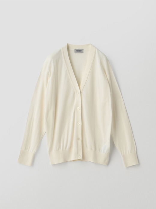 Ｖネック長袖コットンニットカーディガン | S4620 | 30G COMMON FIT 詳細画像 STARCH 1