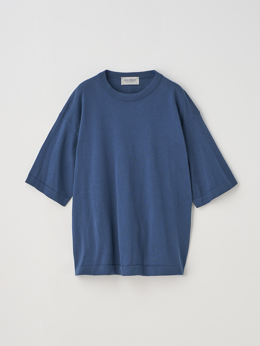 コットンニットTシャツ | S4621 | 30G 詳細画像 DELFT BLUE 2