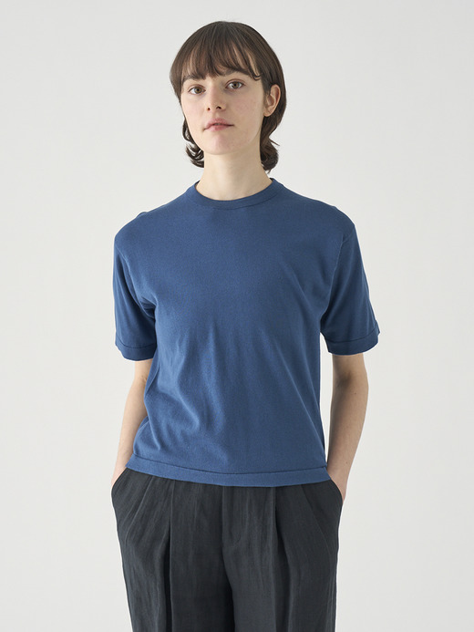 コットンニットTシャツ | S4621 | 30G 詳細画像 DELFT BLUE 3