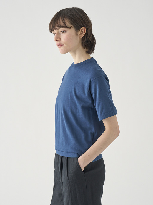 コットンニットTシャツ | S4621 | 30G 詳細画像 DELFT BLUE 5