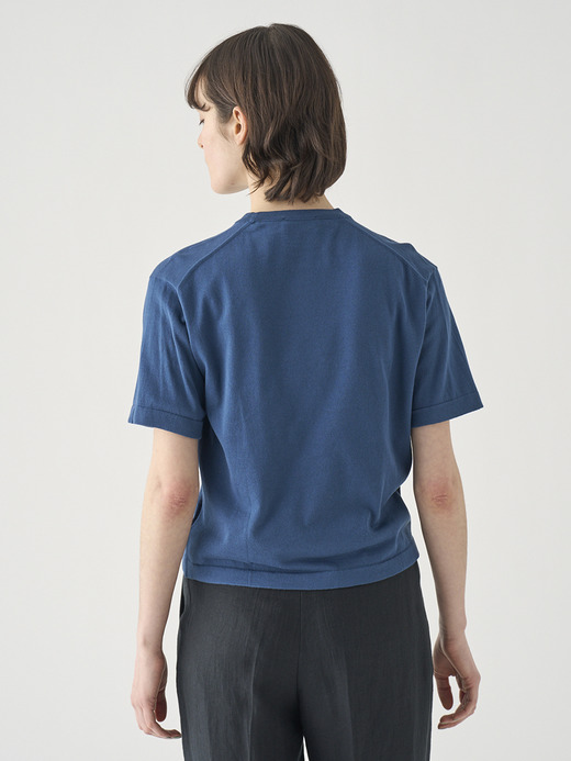 コットンニットTシャツ | S4621 | 30G 詳細画像 DELFT BLUE 7