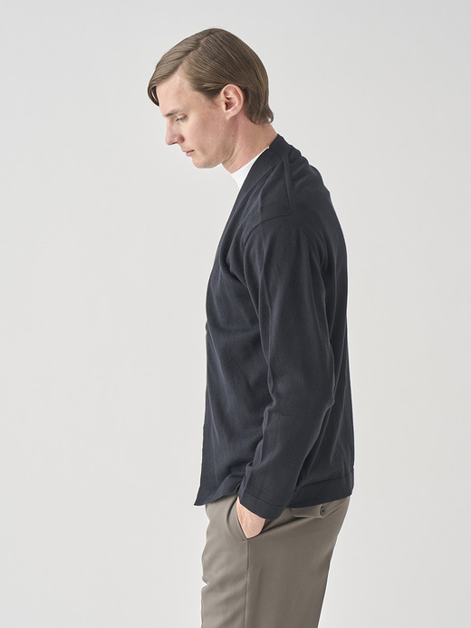 ボタンレス長袖カーディガン | S4680 | 24G  詳細画像 BLACK 5