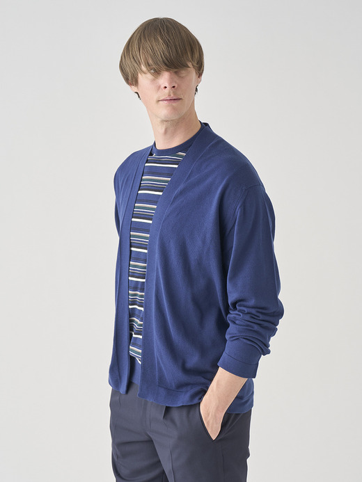 ボタンレス長袖カーディガン | S4680 | 24G  詳細画像 FRENCH NAVY 1