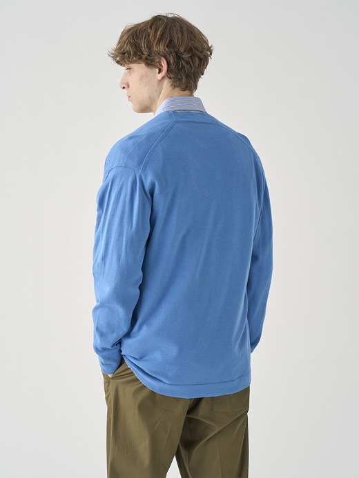 ボタンレス長袖カーディガン | S4680 | 24G  詳細画像 SKYE BLUE 7