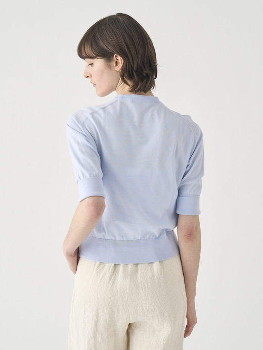 ターンバック５分袖コットンニットプルオーバー | S4749 | 30G 詳細画像 DEW 8