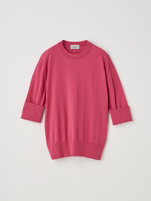 ターンバック５分袖コットンニットプルオーバー | S4749 | 30G 詳細画像 ROSEBURN 2