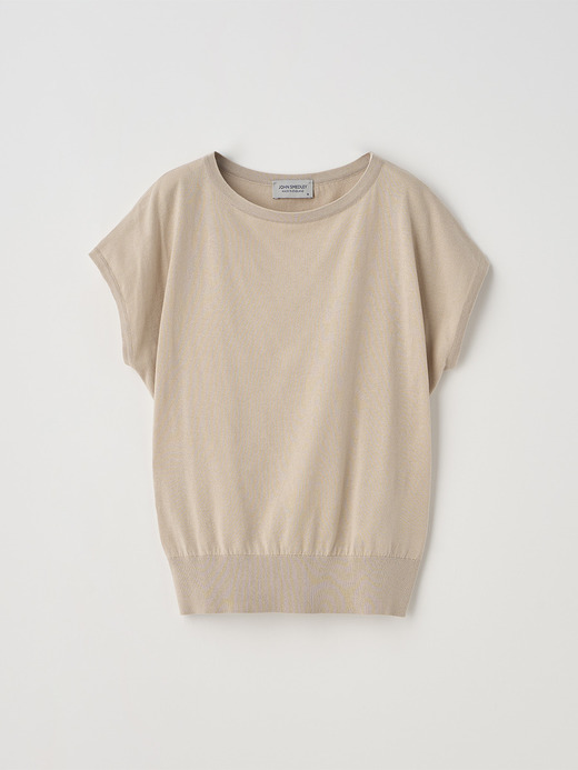 コットンボートネック ワイドニットトップス | S4832 | 30G 詳細画像 ALMOND 2