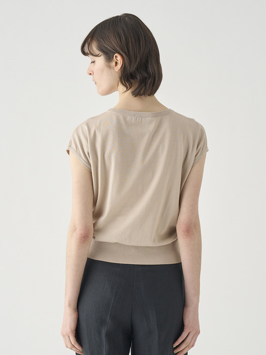 コットンボートネック ワイドニットトップス | S4832 | 30G 詳細画像 ALMOND 8