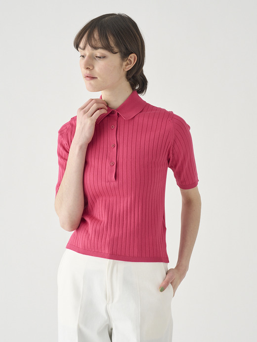 コットンリブニットポロシャツ | S4833 | 30G 詳細画像 ROSEBURN 1