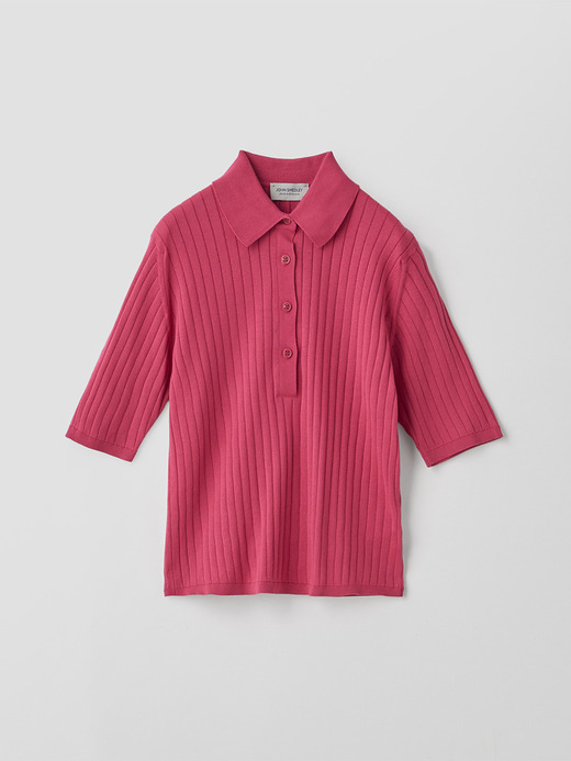 コットンリブニットポロシャツ | S4833 | 30G 詳細画像 ROSEBURN 2