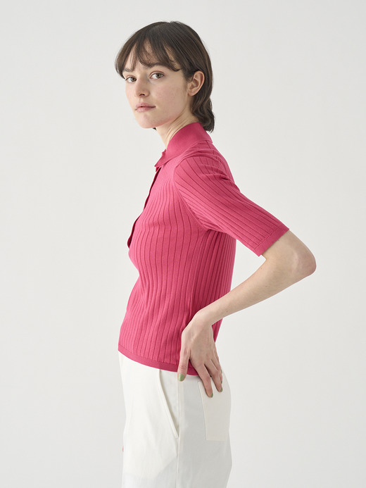 コットンリブニットポロシャツ | S4833 | 30G 詳細画像 ROSEBURN 7