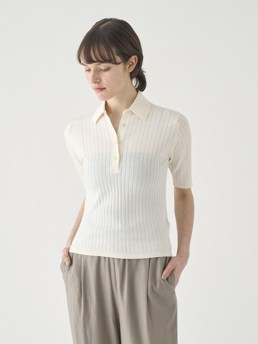 コットンリブニットポロシャツ | S4833 | 30G 詳細画像 STARCH 4