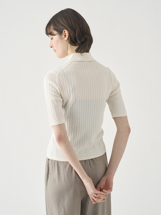 コットンリブニットポロシャツ | S4833 | 30G 詳細画像 STARCH 8