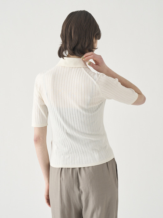 コットンリブニットポロシャツ | S4833 | 30G 詳細画像 STARCH 9