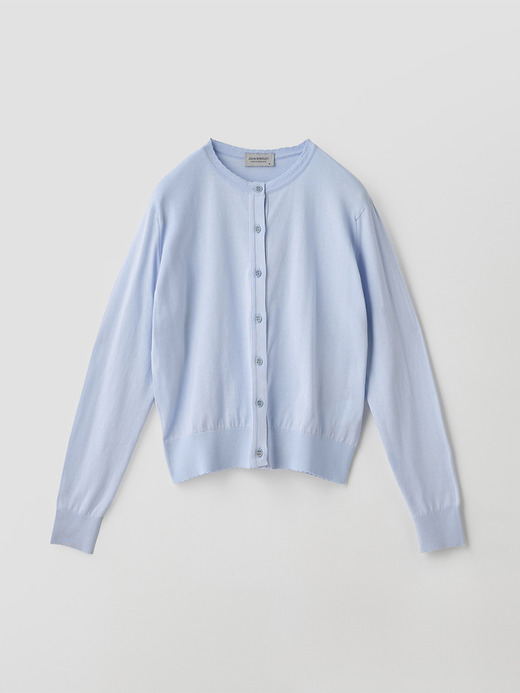 コットンスカラップ長袖ニットカーディガン | S4834 | 30G 詳細画像 DEW 2