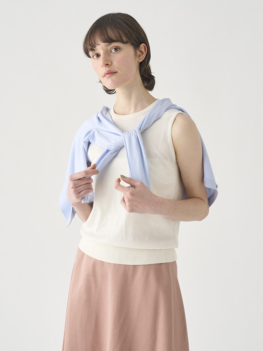 コットンスカラップ長袖ニットカーディガン | S4834 | 30G 詳細画像 DEW 4