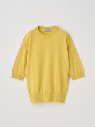 コットンスカラップ半袖ニットプルオーバー | S4835 | 30G