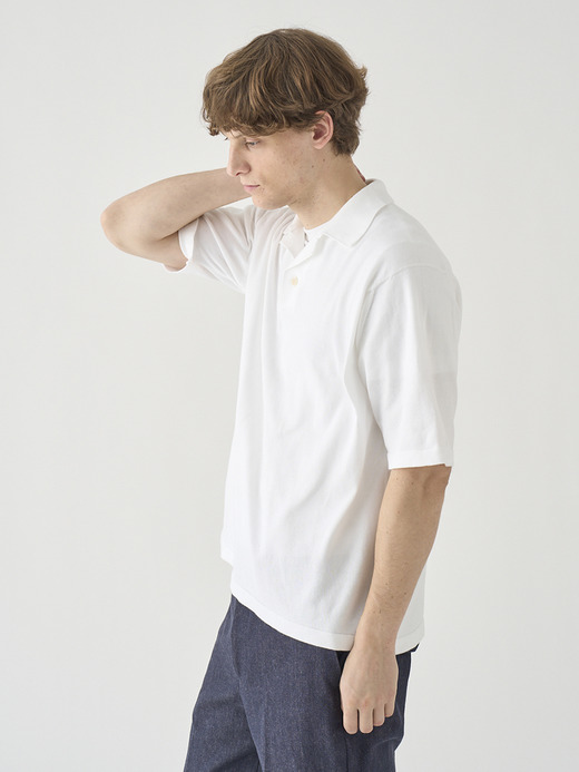 コットン スキッパーネックニットプルオーバー | S4837 | 24G 詳細画像 WHITE 6