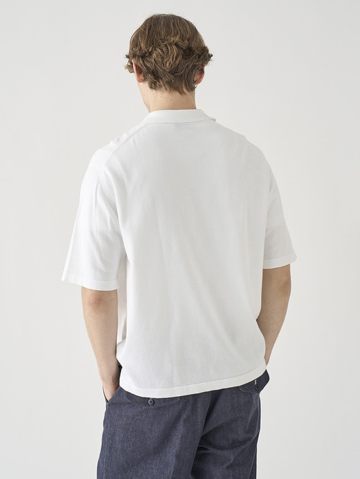 コットン スキッパーネックニットプルオーバー | S4837 | 24G 詳細画像 WHITE 7