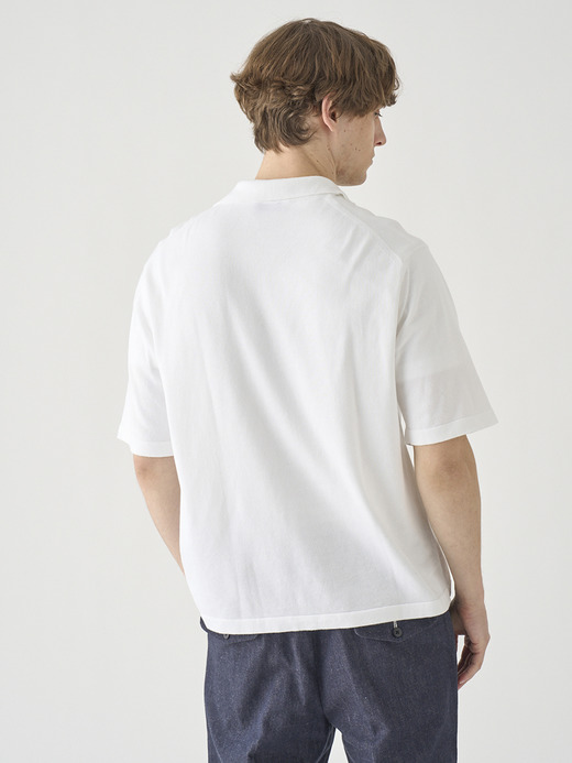 コットン スキッパーネックニットプルオーバー | S4837 | 24G 詳細画像 WHITE 8