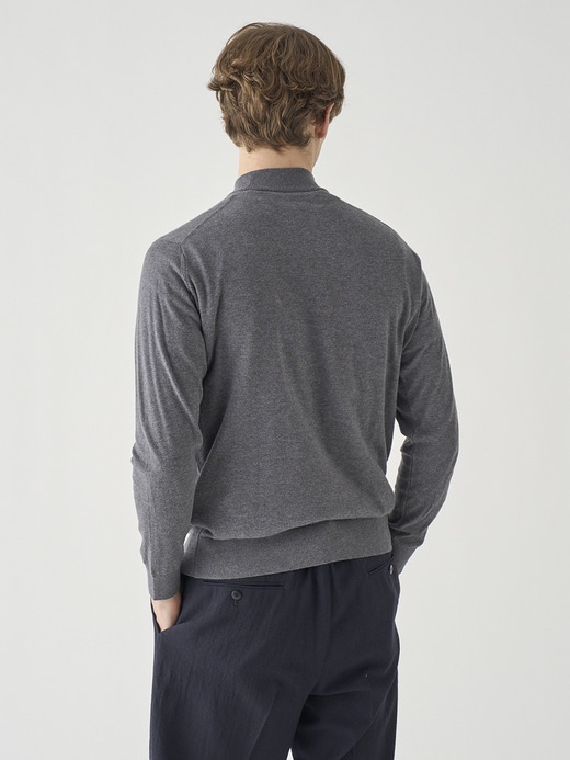 コットン モックネックニットプルオーバー | S4887 | 24G MODERN FIT 詳細画像 CHARCOAL 7