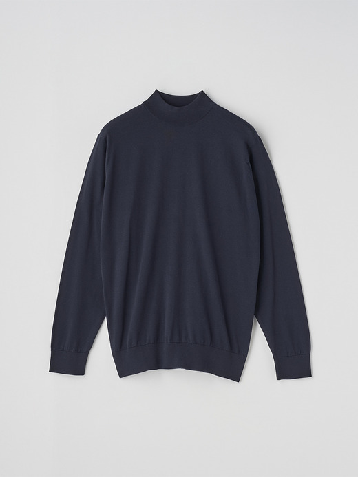 コットン モックネックニットプルオーバー | S4887 | 24G MODERN FIT 詳細画像 NAVY 1