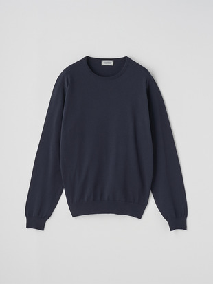 コットン クルーネックニットプルオーバー | S4888 | 24G MODERN FIT