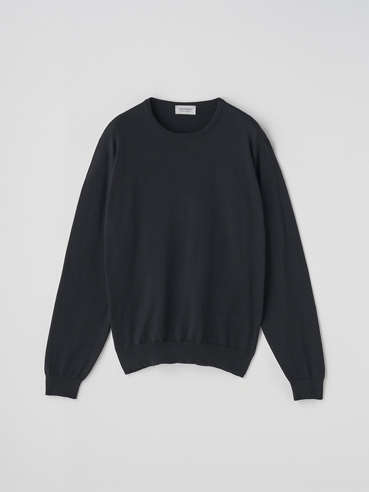 コットン クルーネックニットプルオーバー | S4888 | 24G MODERN FIT 詳細画像 BLACK 2