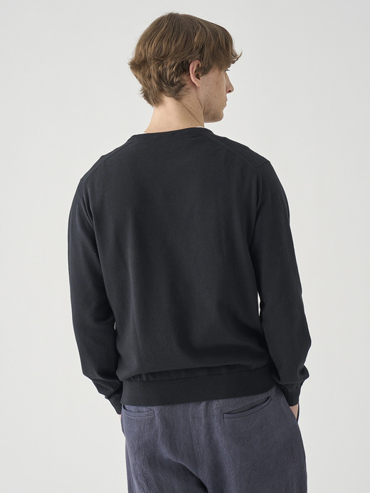 コットン クルーネックニットプルオーバー | S4888 | 24G MODERN FIT 詳細画像 BLACK 7